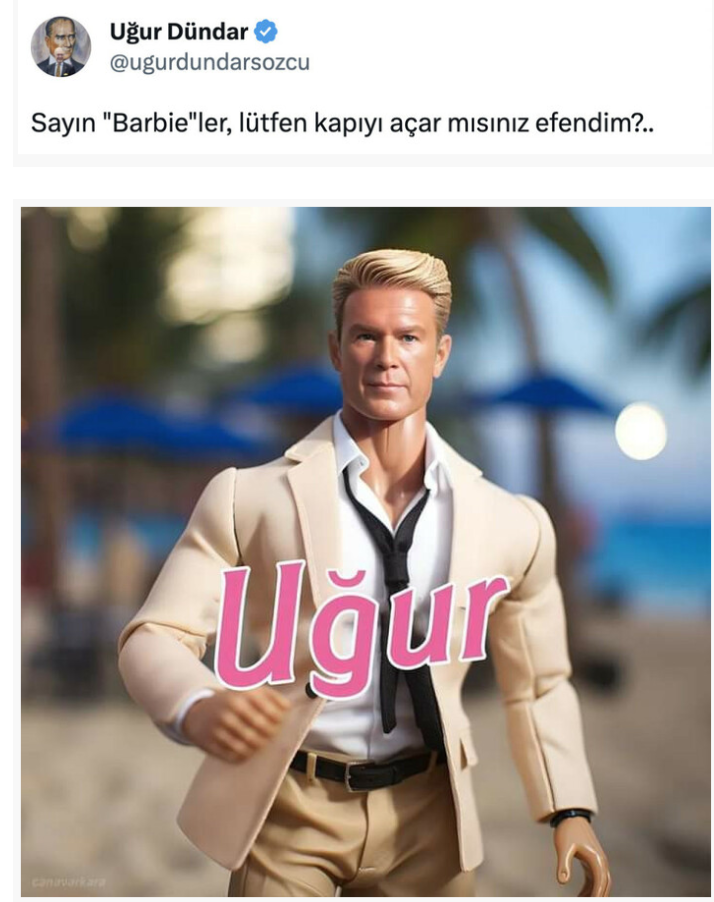 ugur dundar barbie akimina dahil oldu kapiyi acar misiniz